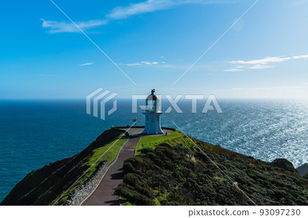 Cape Reinga lighthouse at the northernmost tip of Northland, New Zealand 93097230