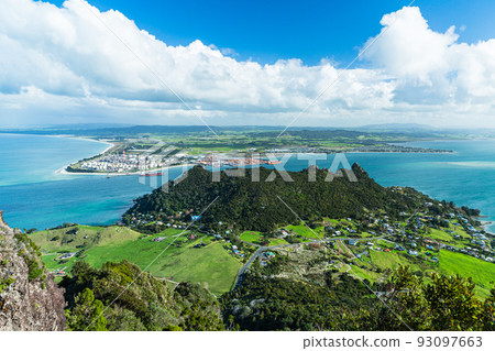 從新西蘭旺格雷角的馬納亞山山頂俯瞰 93097663