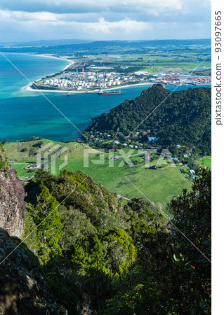 從新西蘭旺格雷角的馬納亞山山頂俯瞰 93097665