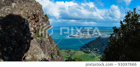 從新西蘭旺格雷角的馬納亞山山頂俯瞰 93097666