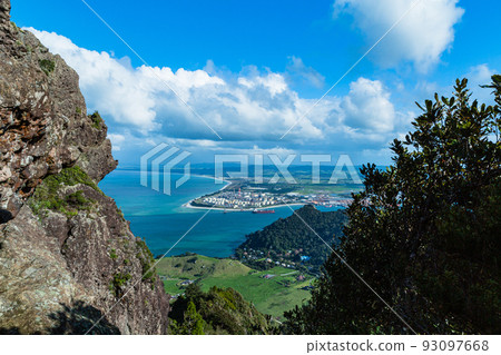 從新西蘭旺格雷角的馬納亞山山頂俯瞰 93097668