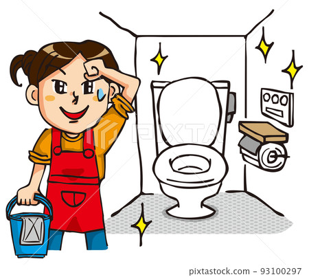 一個乾淨的廁所和一個滿意的女人 93100297