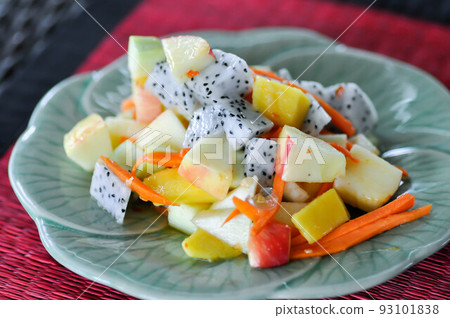 fruit salad, apple and dragon fruit salad or fruit and vegetable salad fruit salad, apple and dragon fruit salad or fruit and vegetable salad 93101838