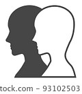 兩個人配置文件剪影 93102503