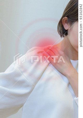 Stiff shoulder woman Stiff shoulder woman 93102842