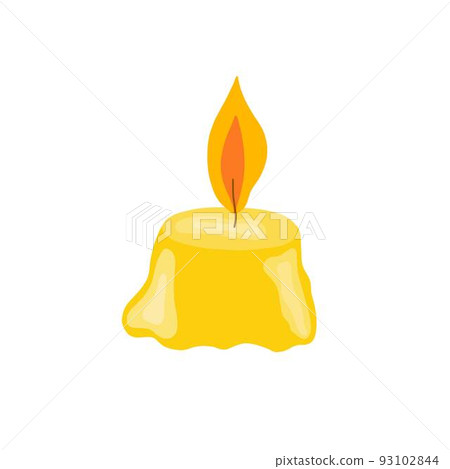 Candle simple vector cartoon flat style illustration, clipart useful for Christmas or Halloween holiday decoration, witchcraft attribute doodle hand drawn image, gothic mystical design Candle simple vector cartoon flat style illustration, clipart useful for Christmas or Halloween holiday decoration, witchcraft attribute doodle hand drawn image, gothic mystical design 93102844