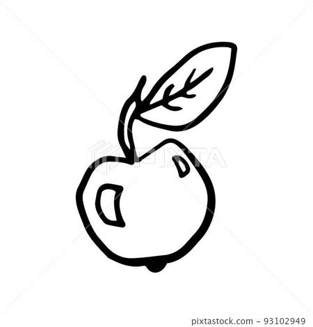 Apple icon Vector illustration on white background - Stock Illustration ...