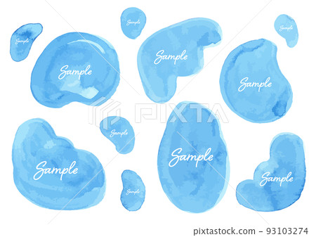 watercolor curved surface hand painted material 93103274