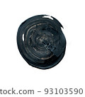Acrylic circle isolated on white background. Gray, black round watercolor shape for text. Dynamic Brush Stroke. Acrylic circle isolated on white background. Gray, black round watercolor shape for text. Dynamic Brush Stroke. 93103590