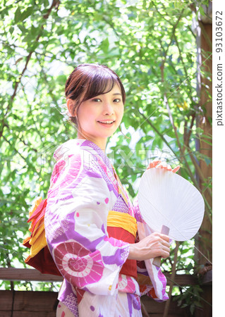 Yukata female portrait Yukata female portrait 93103672