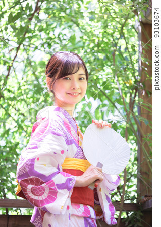 Yukata female portrait Yukata female portrait 93103674