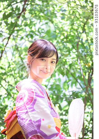 浴衣女性肖像 浴衣女性肖像 93103678