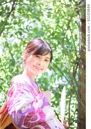浴衣女性肖像 浴衣女性肖像 93103684