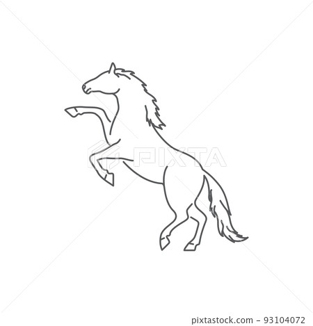 Horse Icon linear design 93104072