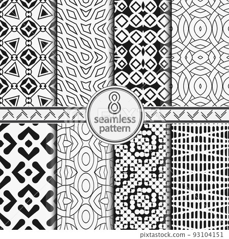 A set of the seamless vector templates A set of the seamless vector templates 93104151