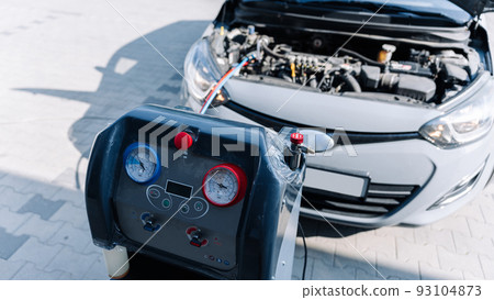 Car conditioning air ac repair service. Check automotive vehicle conditioning system and refill automobile ac compressor. Diagnostic auto car conditioner service. Car conditioning air ac repair service. Check automotive vehicle conditioning system and refill automobile ac compressor. Diagnostic auto car conditioner service. 93104873
