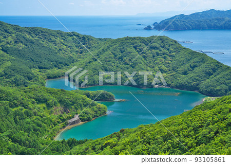 【三重島展望台的風景】三重縣渡來郡南瀨町三重志摩天地 93105861