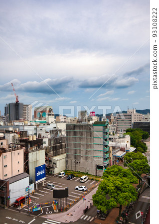 The scenery of Kochi City in Kochi Prefecture from the window of a hotel while traveling 93108222