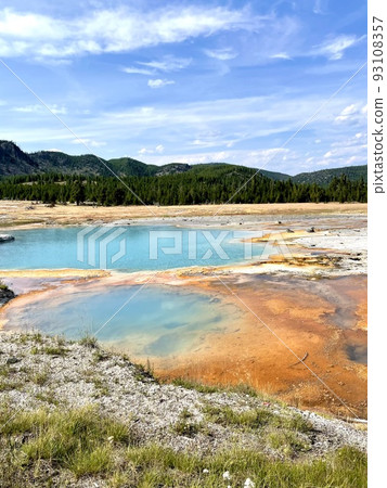 Handkerchief Pool & Rainbow Pool Black Sand Basin Yellowstone National Park 93108357