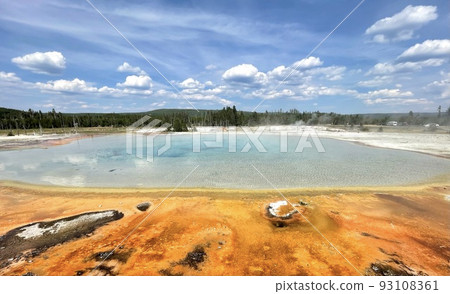 Sunset Lake Sunset Lake Black Sand Basin Yellowstone National Park 93108361