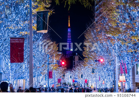 冬季城市夜景“東京”六本木櫸樹坂燈飾 93108744