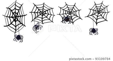 Spider and spider web expressed in black 93109784