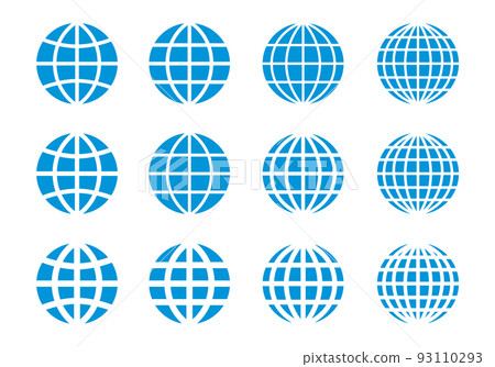 Earth and internet icons, networks, silhouettes Earth and internet icons, networks, silhouettes 93110293