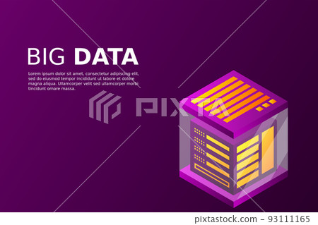 Concept of big data processing energy station of future server room rack data center Concept of big data processing energy station of future server room rack data center 93111165