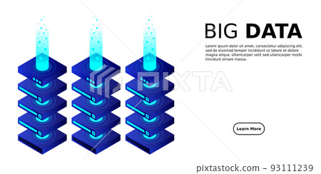 Mainframe, powered server, high technology concept, data center, cloud data storage 93111239