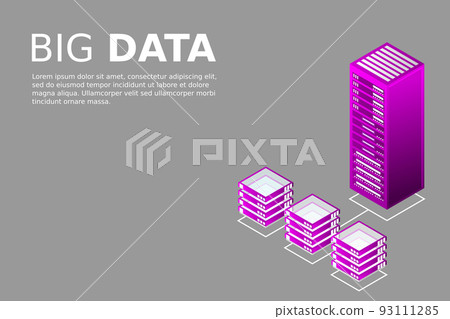 Mainframe, powered server, high technology concept, data center, cloud data storage 93111285