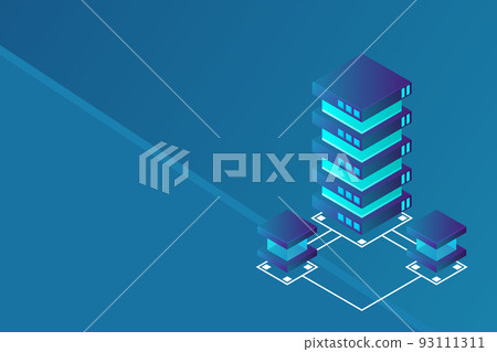 Transfer of user data to the server. Data flow. Data storage. Server. Digital space. Data center. Big Data Transfer of user data to the server. Data flow. Data storage. Server. Digital space. Data center. Big Data 93111311