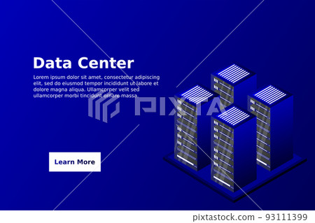 Mainframe, powered server, high technology concept, data center, cloud data storage 93111399