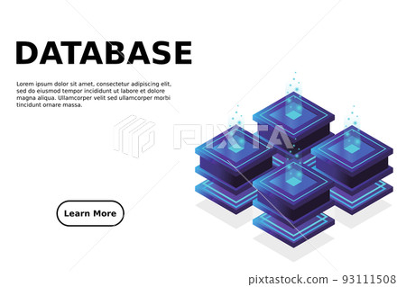 Server room isometric, Cloud storage data, Data center, Big data processing and computing technology Server room isometric, Cloud storage data, Data center, Big data processing and computing technology 93111508