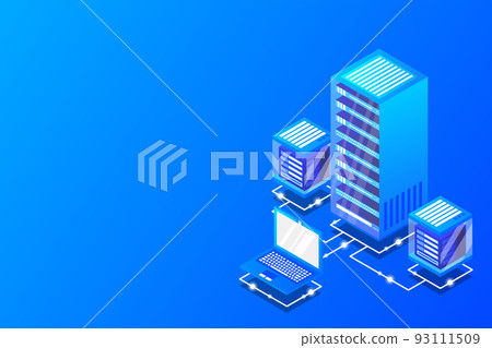Server room isometric, Cloud storage data, Data center, Big data processing and computing technology Server room isometric, Cloud storage data, Data center, Big data processing and computing technology 93111509