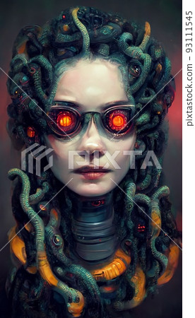 A futuristic cyberpunk man. A high-tech man from the future. Concept of virtual reality and cyberpunk. Perfect for phone wallpaper or for posters. A futuristic cyberpunk man. A high-tech man from the future. Concept of virtual reality and cyberpunk. Perfect for phone wallpaper or for posters. 93111545
