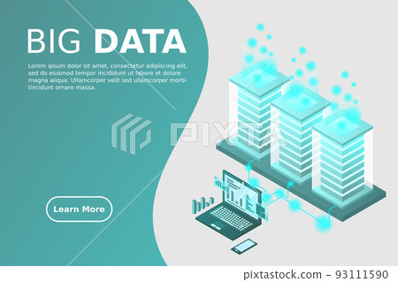 Mainframe, powered server, high technology concept, data center, cloud data storage 93111590