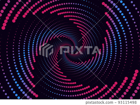 abstract background spiral dot with background vector illustration 93115498