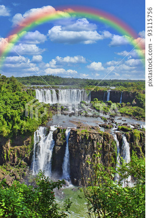 Rainbow over the World Heritage Iguazu Falls Rainbow over the World Heritage Iguazu Falls 93115756