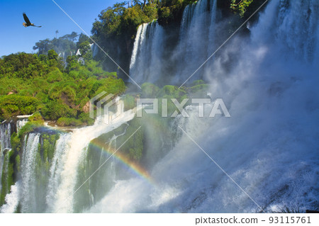 世界遺產伊瓜蘇瀑布上的彩虹 世界遺產伊瓜蘇瀑布上的彩虹 93115761