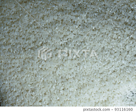 White round grain close up rice full frame background. Indian cuisine ingredients White round grain close up rice full frame background. Indian cuisine ingredients 93116160