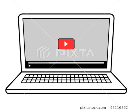 Video distribution simple illustration 93116862