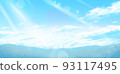 blue sky and mountain background 93117495