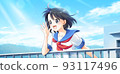 Female student talking with a smile 93117496