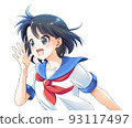 Female student talking with a smile 93117497