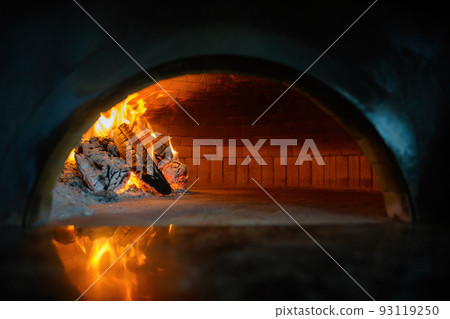 Fire wood burning in the oven Fire wood burning in the oven 93119250