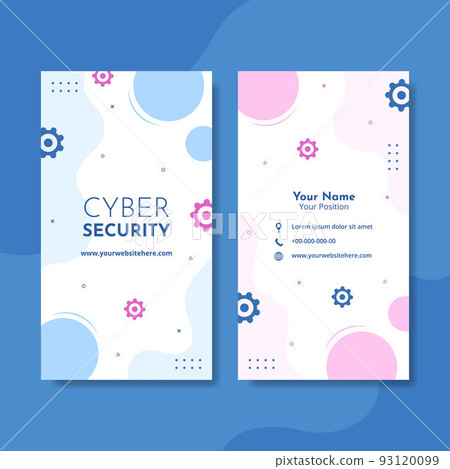 Cyber Security Card Vertical Template Hand Drawn Cartoon Flat Illustration Cyber Security Card Vertical Template Hand Drawn Cartoon Flat Illustration 93120099