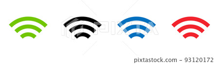 多彩的無線電波圖標集 93120172