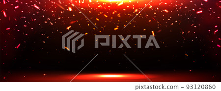 Burst effect with falling fire sparks Burst effect with falling fire sparks 93120860