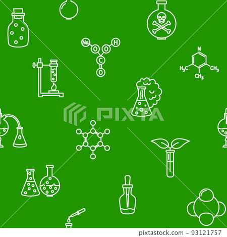 Chemistry science seamless pattern in line style Chemistry science seamless pattern in line style 93121757