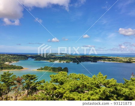 Okinawa: Superb view from Arashiyama Observatory 93121873